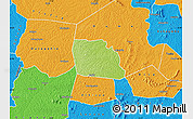 Physical Map of Diegonefla, political outside
