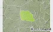 Physical Map of Diegonefla, semi-desaturated