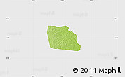 Physical Map of Diegonefla, single color outside