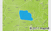 Political Map of Diegonefla, physical outside