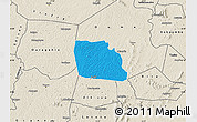 Political Map of Diegonefla, shaded relief outside