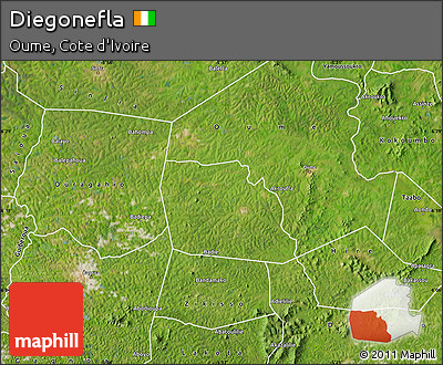 Satellite Map of Diegonefla