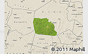 Satellite Map of Diegonefla, shaded relief outside