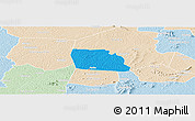 Political Panoramic Map of Diegonefla, lighten