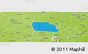 Political Panoramic Map of Diegonefla, physical outside
