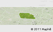 Satellite Panoramic Map of Diegonefla, lighten
