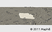 Shaded Relief Panoramic Map of Diegonefla, darken