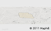 Shaded Relief Panoramic Map of Diegonefla, lighten, semi-desaturated