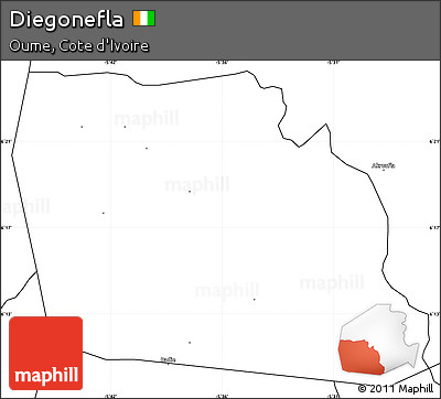 Blank Simple Map of Diegonefla