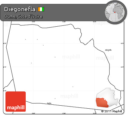 Blank Simple Map of Diegonefla