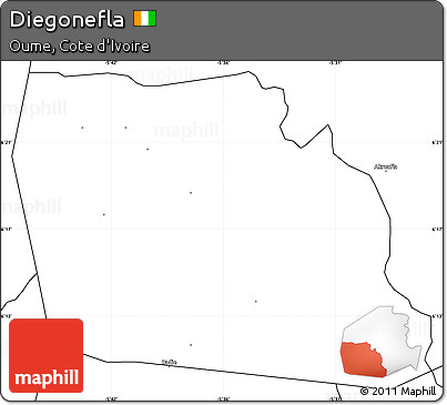 Blank Simple Map of Diegonefla