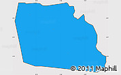 Political Simple Map of Diegonefla, cropped outside