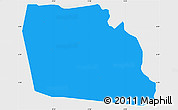 Political Simple Map of Diegonefla, single color outside