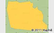 Savanna Style Simple Map of Diegonefla, single color outside