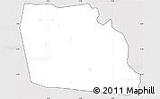 Silver Style Simple Map of Diegonefla, cropped outside