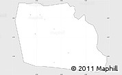Silver Style Simple Map of Diegonefla, single color outside