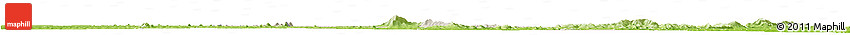 Shaded Relief Horizon Map of Oume, physical outside