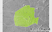 Physical Map of Oume, desaturated