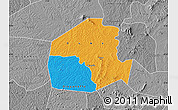 Political Map of Oume, desaturated