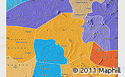 Political Map of Oume, political shades outside