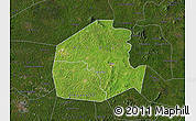 Satellite Map of Oume, darken