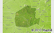 Satellite Map of Oume, physical outside