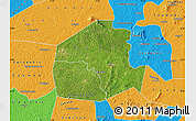 Satellite Map of Oume, political outside