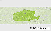 Physical Panoramic Map of Oume, lighten