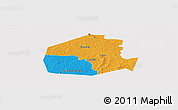 Political Panoramic Map of Oume, cropped outside