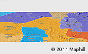 Political Panoramic Map of Oume, political shades outside