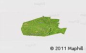 Satellite Panoramic Map of Oume, cropped outside