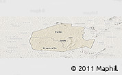 Shaded Relief Panoramic Map of Oume, lighten