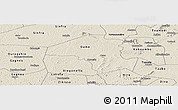 Shaded Relief Panoramic Map of Oume