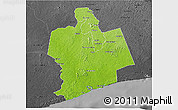 Physical 3D Map of Sassandra, darken, desaturated