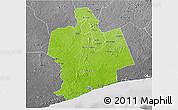 Physical 3D Map of Sassandra, desaturated