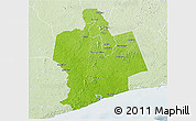 Physical 3D Map of Sassandra, lighten
