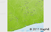 Physical 3D Map of Sassandra