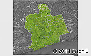 Satellite 3D Map of Sassandra, desaturated