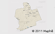 Shaded Relief 3D Map of Sassandra, cropped outside