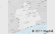 Silver Style 3D Map of Sassandra