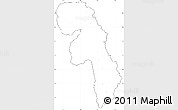 Blank Simple Map of Gueyo, cropped outside, no labels