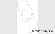 Blank Simple Map of Gueyo, cropped outside