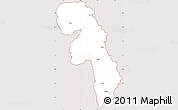 Classic Style Simple Map of Gueyo, cropped outside
