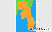 Political Simple Map of Gueyo