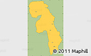 Savanna Style Simple Map of Gueyo, cropped outside