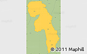 Savanna Style Simple Map of Gueyo