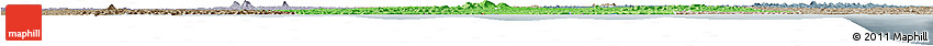 Political Shades Horizon Map of Sassandra, semi-desaturated