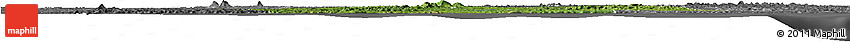 Satellite Horizon Map of Sassandra, desaturated