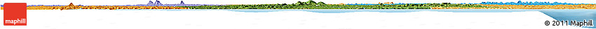 Satellite Horizon Map of Sassandra, political shades outside