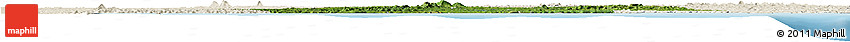 Satellite Horizon Map of Sassandra, shaded relief outside
